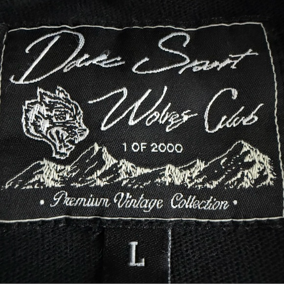 Darc Sport T-Shirt Black/White Wolf head Premium L Vintage Collection NFGU SSDD - Picture 10 of 13